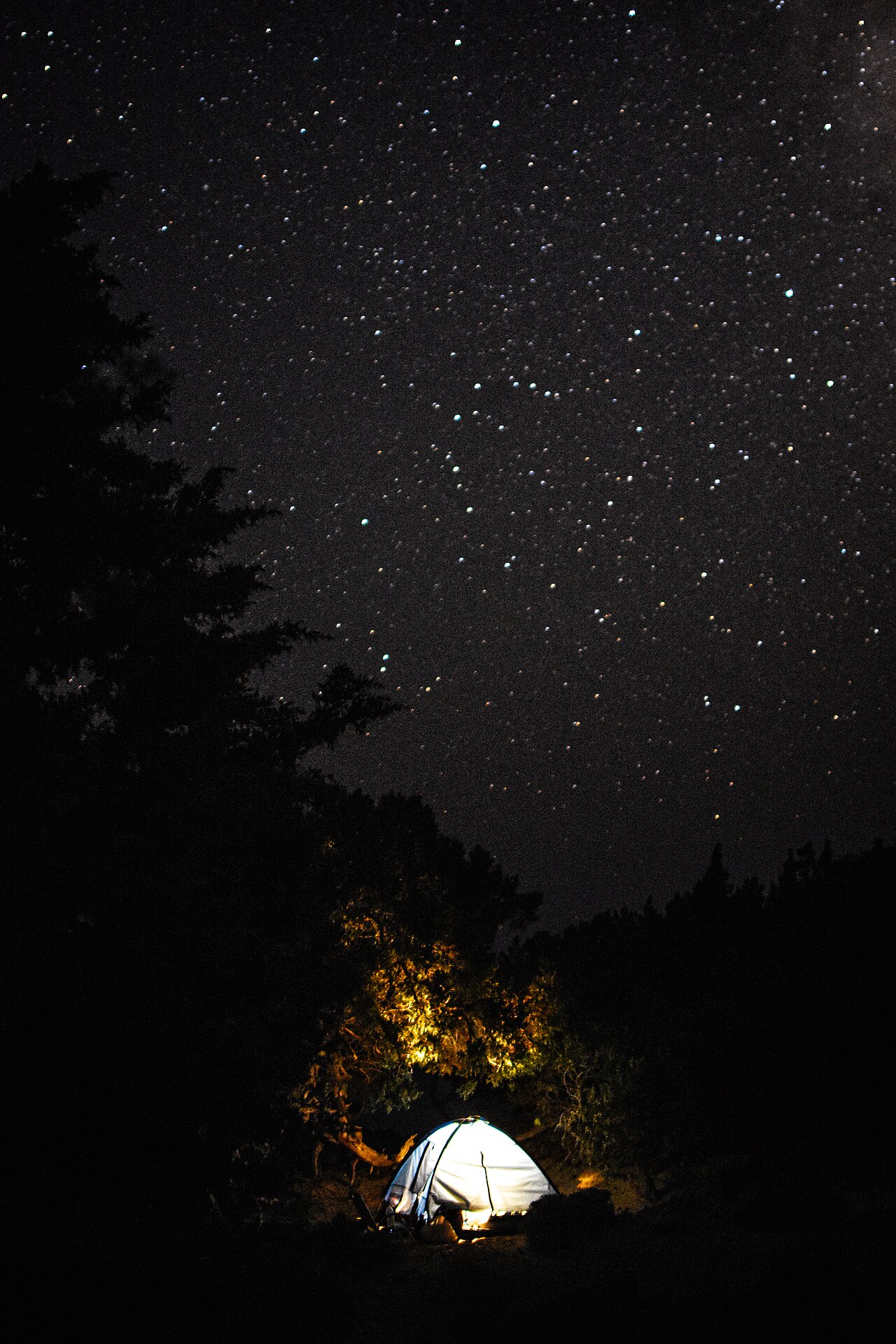 夜间露营